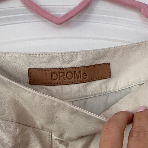 DROMe 100% Leather White Pant Small - Picture 2 of 5